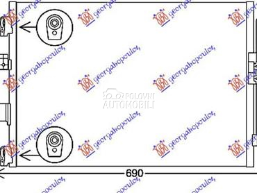 HLADNJAK KLIME 1.5... za Ford Transit Connect od 2019. do 2022. god.
