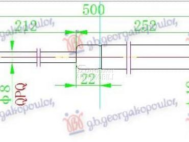 AMORTIZER GEPEK VRATA 450... za Seat Leon od 1999. do 2005. god.