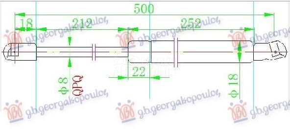 AMORTIZER GEPEK VRATA 450...