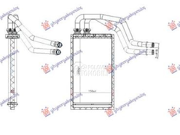 GREJAC KABINE (250x154x32) (NI za Mercedes Benz V Klasa od 2015. do 2020. god.