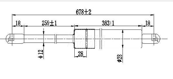 AMORTIZER GEPEK VRATA (678L-10