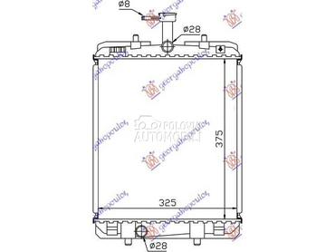 HLADNJAK MOTORA 1.0cc (/-) za Peugeot 108 za 2014. god.