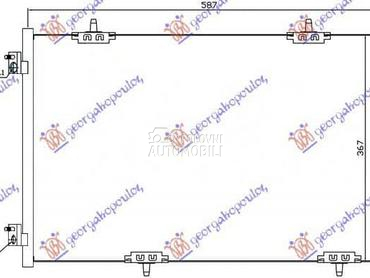 HLADNJAK KLIME 1.2/1.6 Vti... za Peugeot 301 za 2017. god.