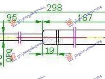 AMORTIZER GEPEK VRATA 00-... za Audi A6 od 1997. do 2004. god.