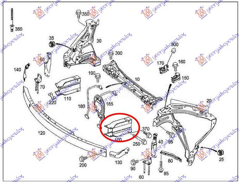 NOSAC PREDNJEG BRANIKA ALUMINI