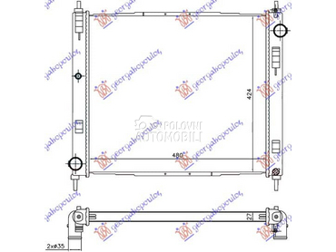 HLADNJAK MOTORA 1.5 DCi... za Nissan Juke od 2010. do 2015. god.