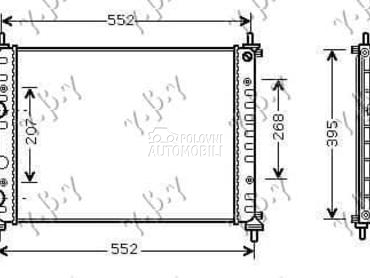 HLADNJAK MOTORA 1.6i 16V... za Fiat Multipla od 2004. do 2010. god.