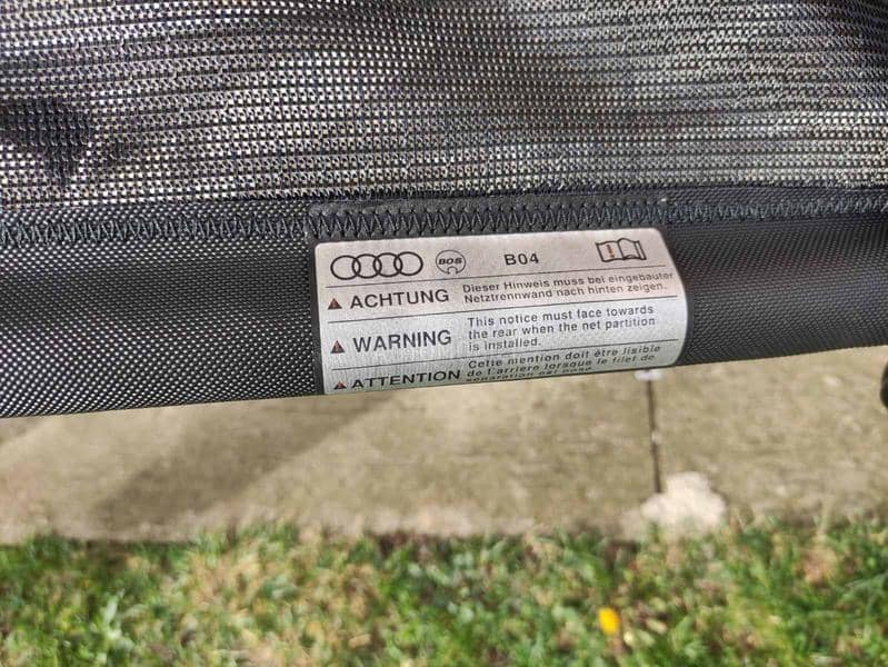 Pregrada kabine-mreža za gepek