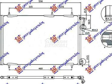 HLADNJAK KLIME... za Peugeot 206 od 2009. do 2013. god.