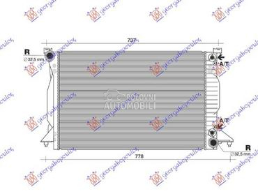 HLADNJAK MOTORA 2.5 TDI DIZEL za Audi A4 od 2000. do 2004. god.