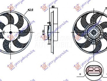 VENTILATOR (MOTORELISA) za Mercedes Benz V Klasa od 2010. do 2015. god.