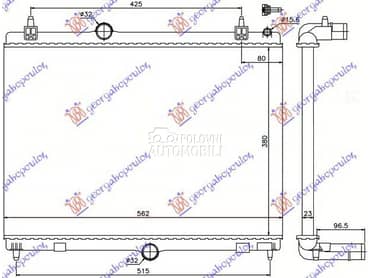 HLADNJAK MOTORA 1.6... za Citroen C5 od 2008. do 2016. god.