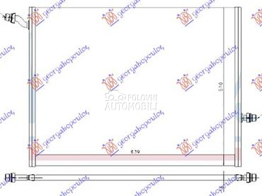 HLADNJAK MOTORA DODATNI BENZIN za Mercedes Benz E Klasa od 2016. do 2020. god.