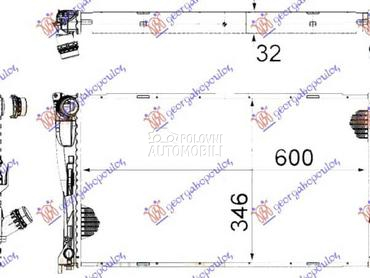 HLADNJAK MOTORA 3.0 BENZIN... za BMW X1 od 2013. do 2015. god.