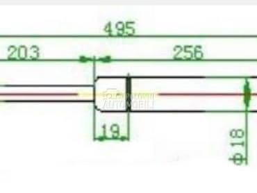 AMORTIZER GEPEK VRATA 370... za MINI One od 2006. do 2011. god.