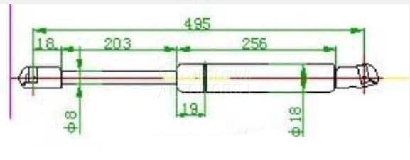 AMORTIZER GEPEK VRATA 370...