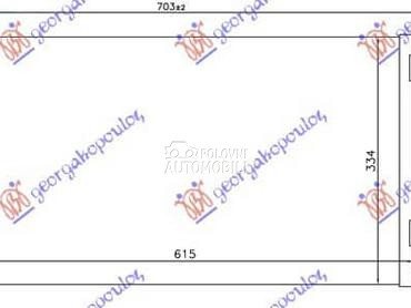 HLADNJAK KLIME BENZIN/DIZEL za Volkswagen Polo od 2014. do 2017. god.