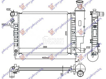 HLADNJAK MOTORA za Peugeot 106 od 1992. do 1995. god.