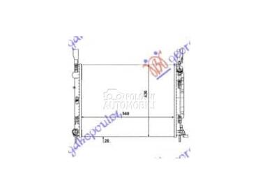 HLADNJAK MOTORA 1.5 DCi... za Renault Kangoo od 2013. do 2021. god.