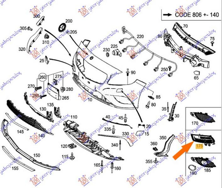 RESETKA PREDNJEG BRANIKA UNUTR