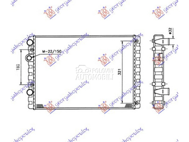 HLADNJAK MOTORA 1.4 FSI... za Volkswagen Lupo od 1998. do 2005. god.