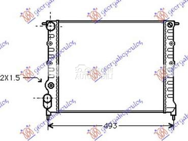 HLADNJAK MOTORA 1.2/1.4CC za Renault Clio od 1990. do 1994. god.