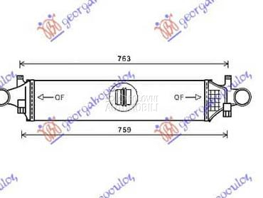 HLADNJAK INTERKULERA... za Mercedes Benz CLA Klasa od 2013. do 2016. god.