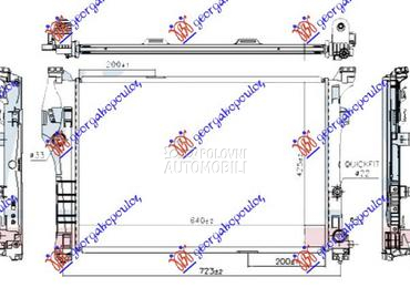 HLADNJAK MOTORA 2.0 AMG BENZIN za Mercedes Benz A Klasa od 2012. do 2015. god.