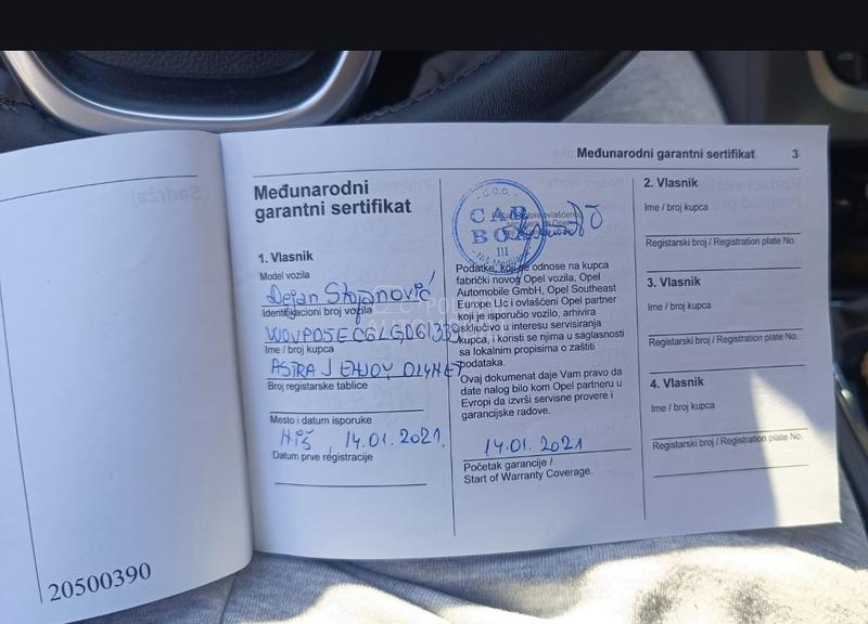 Opel Astra J 1.4 turbo