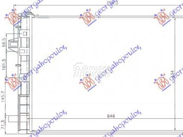 HLADNJAK KLIME BENZIN/DIZEL (6 za Infiniti Q30 od 2016. do 2025. god.