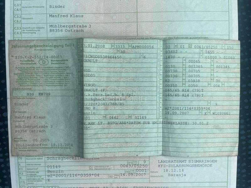 Renault Twingo 1.2 SA TABLICAMA