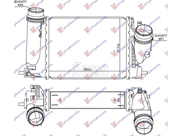 HLADNJAK INTERKULERA 1.6 DCi za Renault Megane od 2015. do 2019. god.