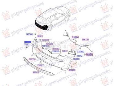 ZADNJI BRANIK za Hyundai i30 od 2017. do 2020. god.