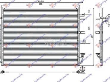 HLADNJAK KLIME 2.7TD/2.7... za Land Rover Range Rover Sport od 2005. do 2013. god.