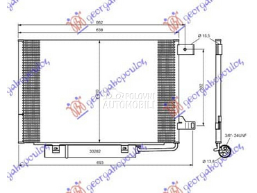 HLADNJAK KLIME BENZIN... za Mercedes Benz B Klasa od 2008. do 2011. god.