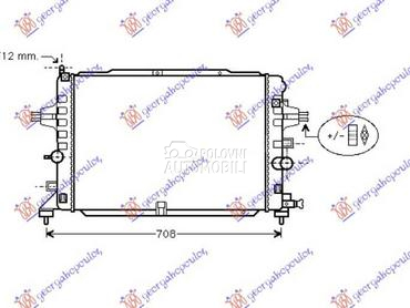 HLADNJAK MOTORA 1.6i 16V... za Opel Zafira od 2005. do 2012. god.