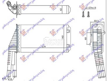 GREJAC KABINE za Toyota Aygo od 2006. do 2012. god.