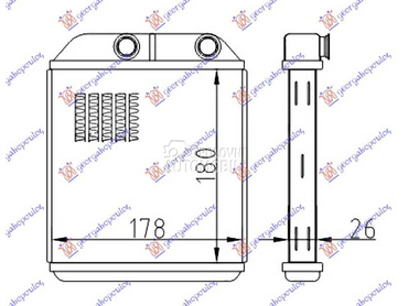 GREJAC KABINE za Volvo S40 od 2000. do 2004. god.