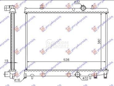 HLADNJAK MOTORA 1.6 Hdi... za Peugeot 206 od 1998. do 2009. god.