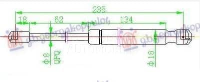 AMORTIZER GEPEK VRATA 165...