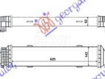 HLADNJAK INTERKULERA... za Mercedes Benz C Klasa od 2007. do 2011. god.