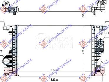 HLADNJAK INTERKULERA SVI MODEL za Mercedes Benz GLB Klasa od 2019. do 2025. god.