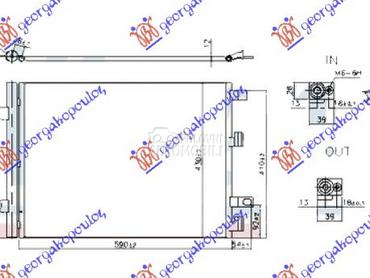 HLADNJAK KLIME ZA SVE MODELE B za Mercedes Benz A Klasa od 2018. do 2025. god.