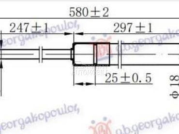 AMORTIZER HAUBE 400 njutna za Dacia Logan od 2016. do 2021. god.