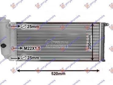 HLADNJAK MOTORA 750-900... za Fiat Panda od 1986. do 2003. god.