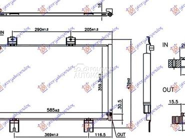 HLADNJAK KLIME za Honda Jazz od 2015. do 2018. god.