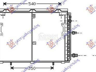 HLADNJAK KLIME BENZIN/DIZEL (6 za Mercedes Benz S Klasa od 1991. do 1998. god.