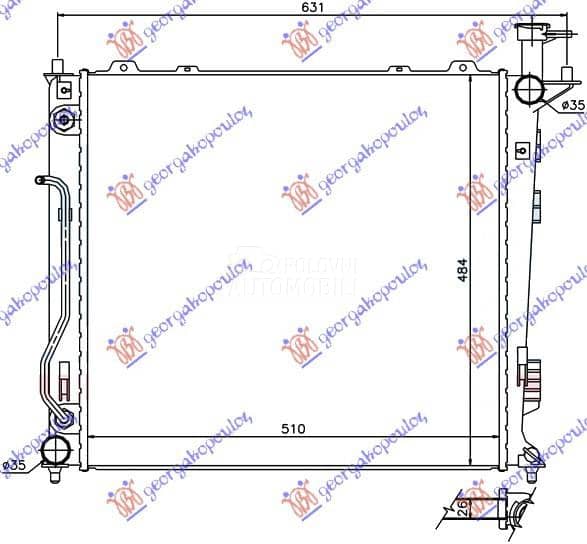 HLADNJAK MOTORA 2.0/2.2...