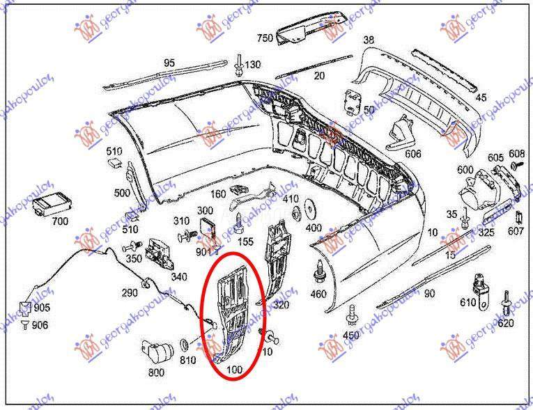 NOSAC ZADNJEG BRANIKA BOCNI PL