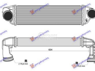 HLADNJAK INTERKULERA... za BMW X3 od 2004. do 2007. god.